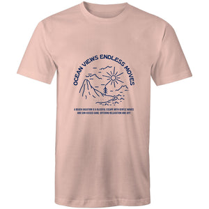 Mens T-Shirt Ocean Views Endless Moves 