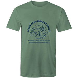 Mens T-Shirt Ocean Views Endless Moves 