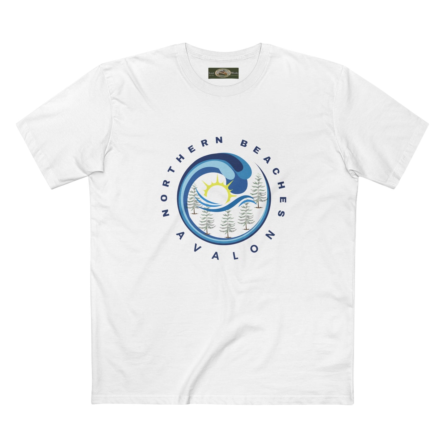 Lost Manly Northern Beaches original Avalon Custom Logo edition T-Shirt - Lost Manly Shop