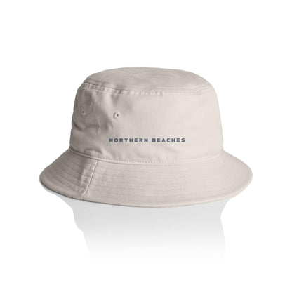 AS Colour Bucket Hat NORTHERN BEACHES Navy Font 