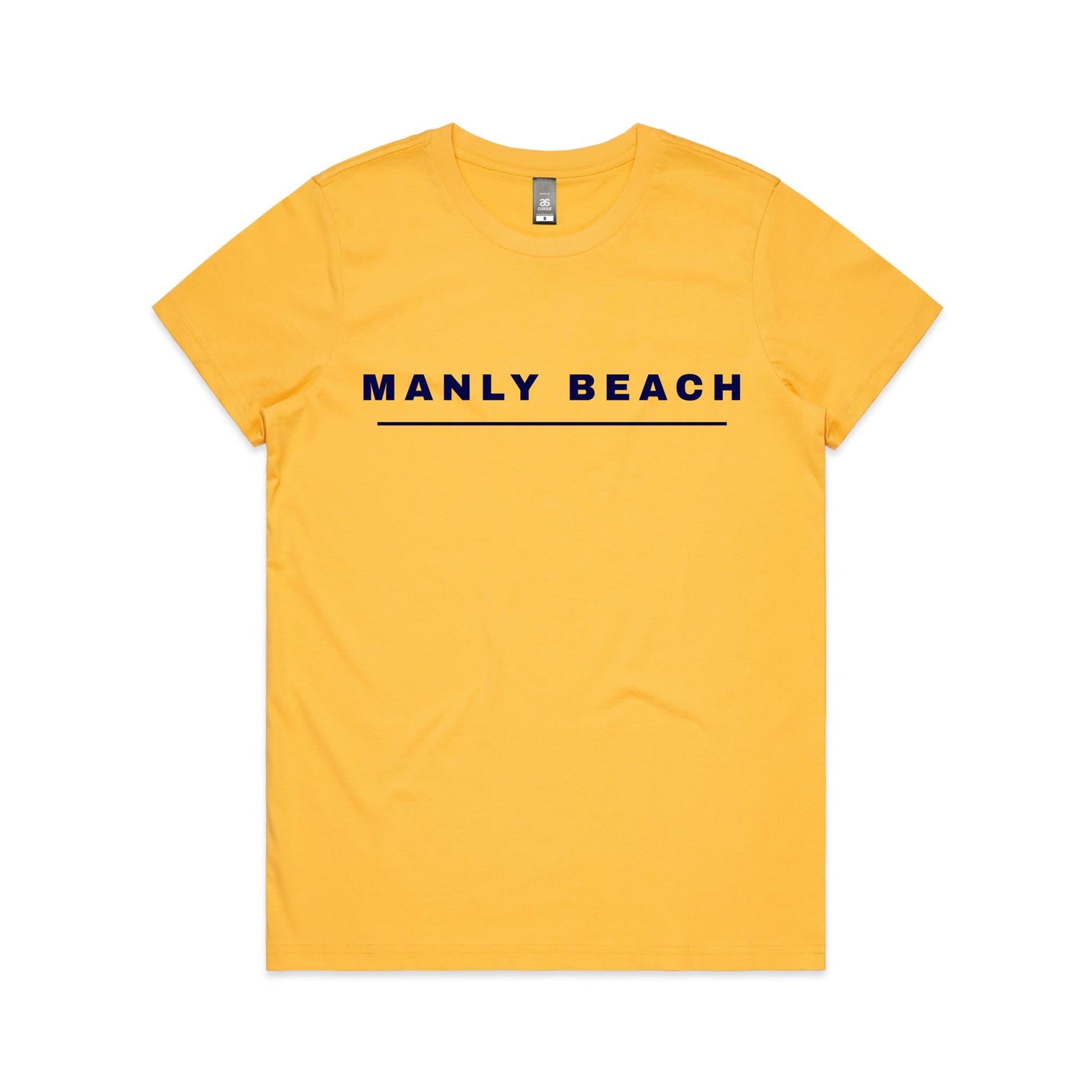 Lost Manly Custom Manly Beach Logo Edition AS Colour Women's Maple Tee - Lost Manly Shop