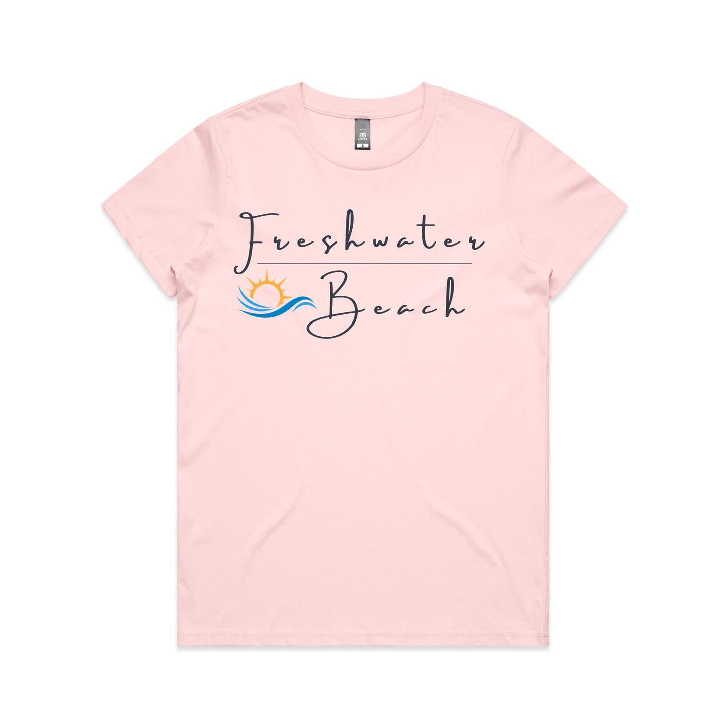 Lost Manly Custom Freshwater Beach Logo Limited Edition AS Colour Women's Maple Tee