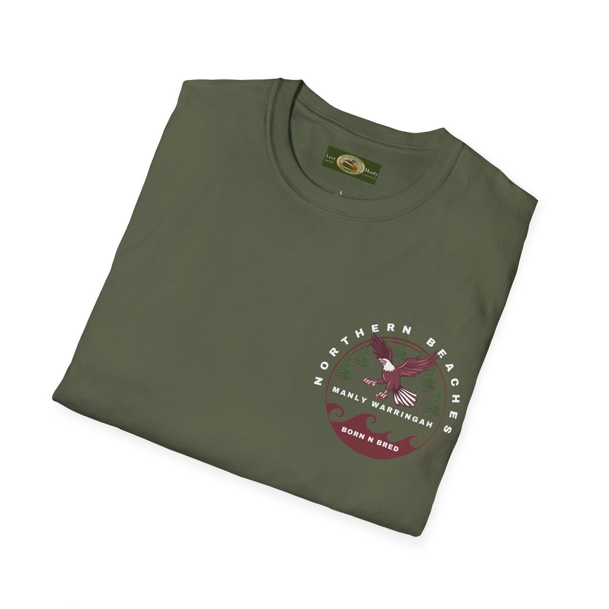 Manly Warringah Born and Bred Unisex T-Shirt Printify