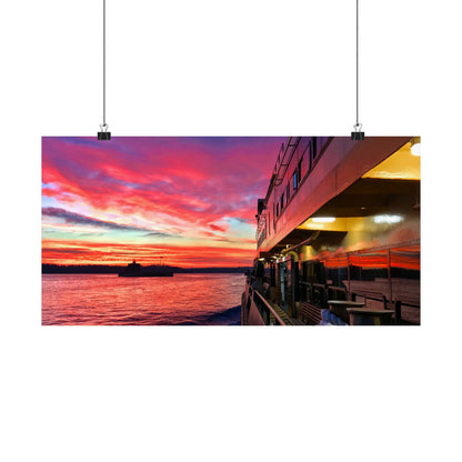 Manly Ferry Sunset Ride – Sydney Harbour Poster | Haig Gilchrist Photography - Lost Manly Shop