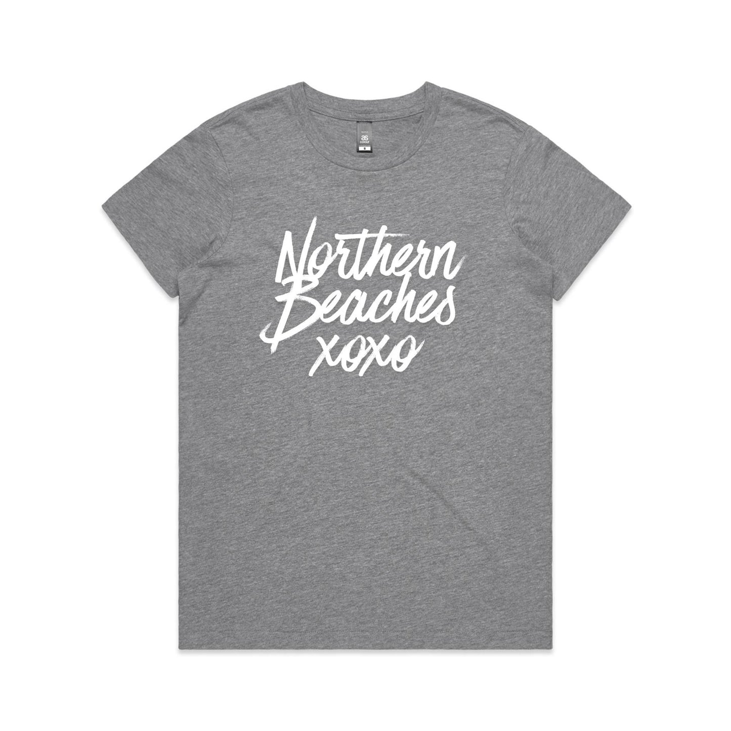Lost Manly custom logo Northern Beaches xoxo edition AS Colour Women's Maple Tee - Lost Manly Shop
