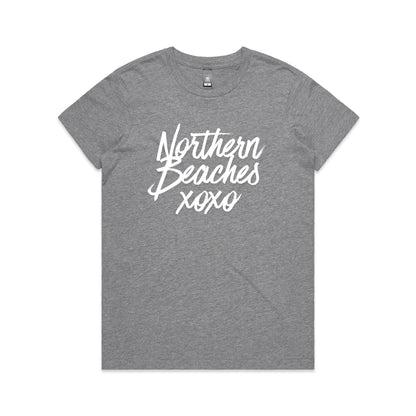 Lost Manly custom logo Northern Beaches xoxo edition AS Colour Women's Maple Tee - Lost Manly Shop