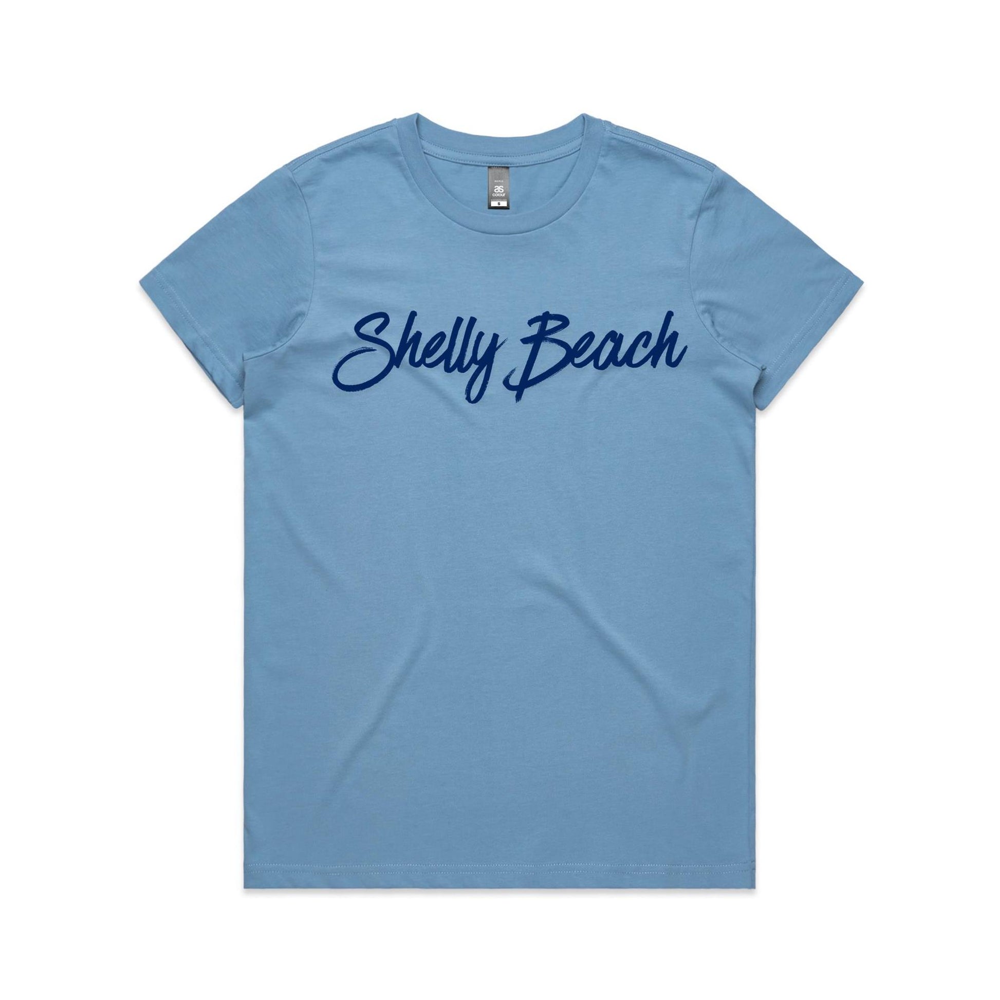 Lost Manly Custom Shelly Beach Logo Edition AS Colour Women's Maple Tee - Lost Manly Shop