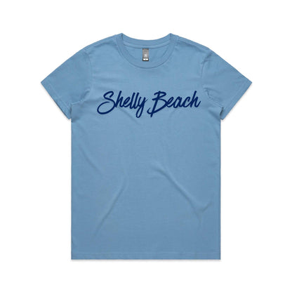 Lost Manly Custom Shelly Beach Logo Edition AS Colour Women's Maple Tee - Lost Manly Shop