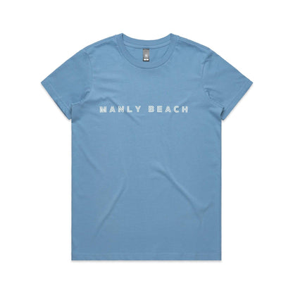 Manly Beach custom logo print on AS Colour Women's Maple Tee 