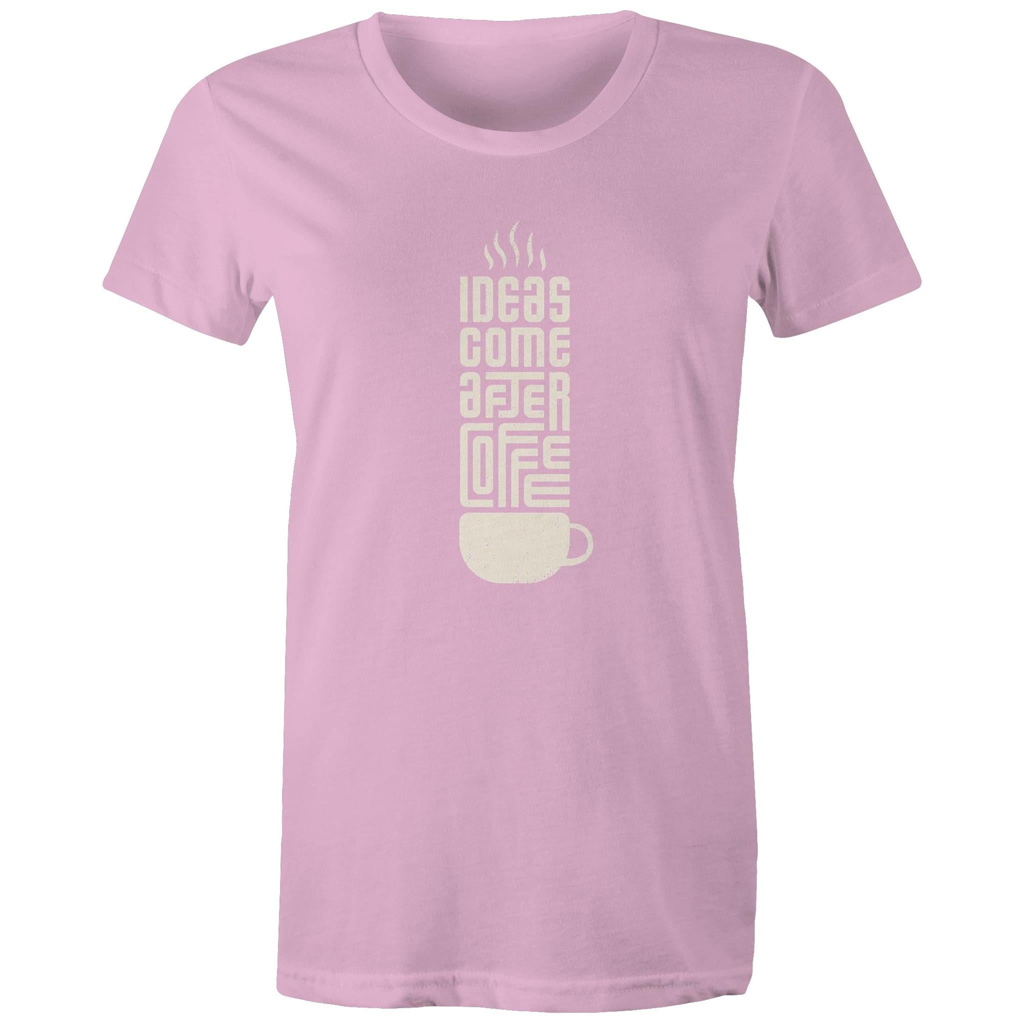 Women's Maple Tee Coffee Print 