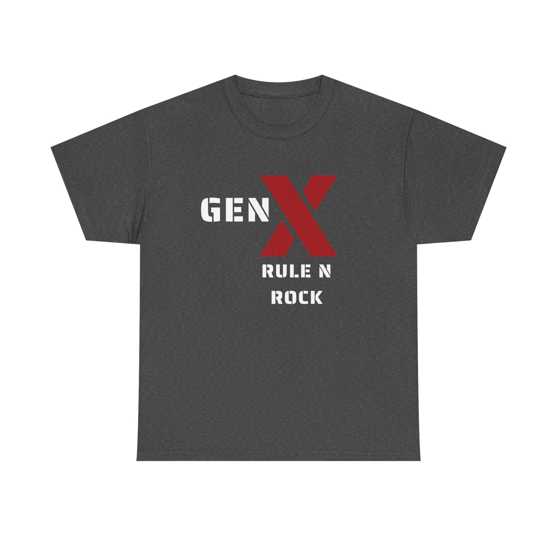 Gen X Rule N Rock Unisex Tee - Vintage Style Music T-Shirt, Casual Wear, Gift for Gen X, Music Lovers, Nostalgia Apparel 