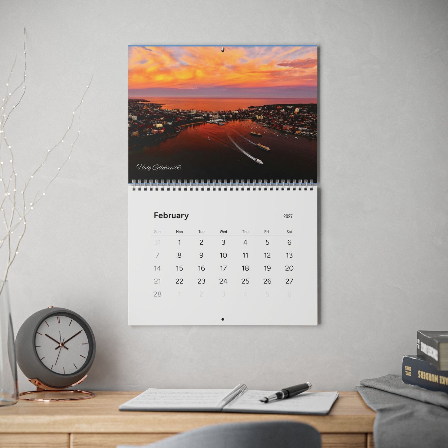 Northern Beaches of Sydney 2027 Wall Calendar
