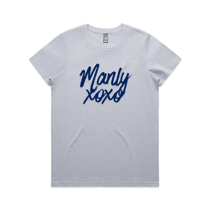 Lost Manly Custom Logo Manly xoxo Edition AS Colour Women's Maple Tee - Lost Manly Shop