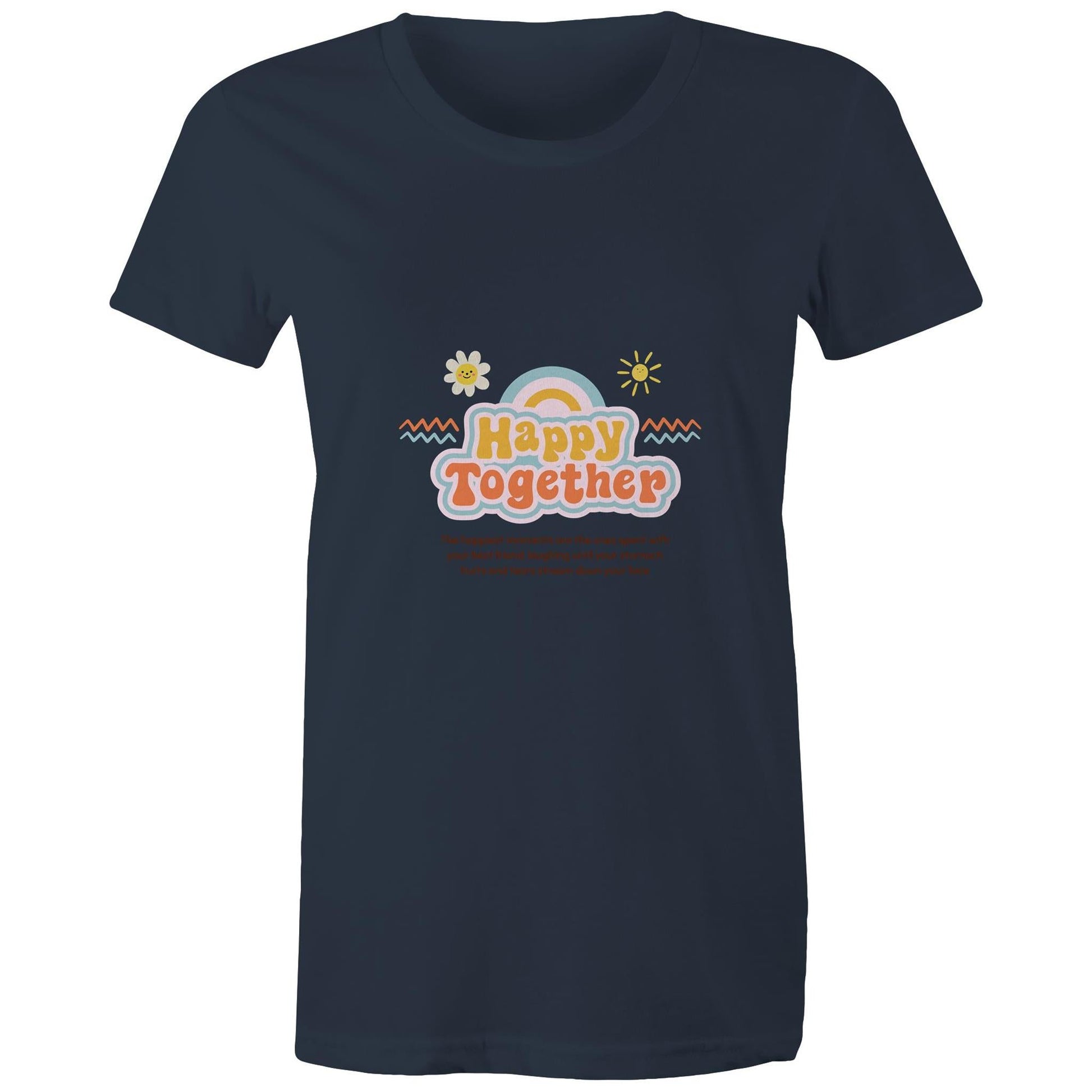 Maple Tee Happy Together Logo Print 