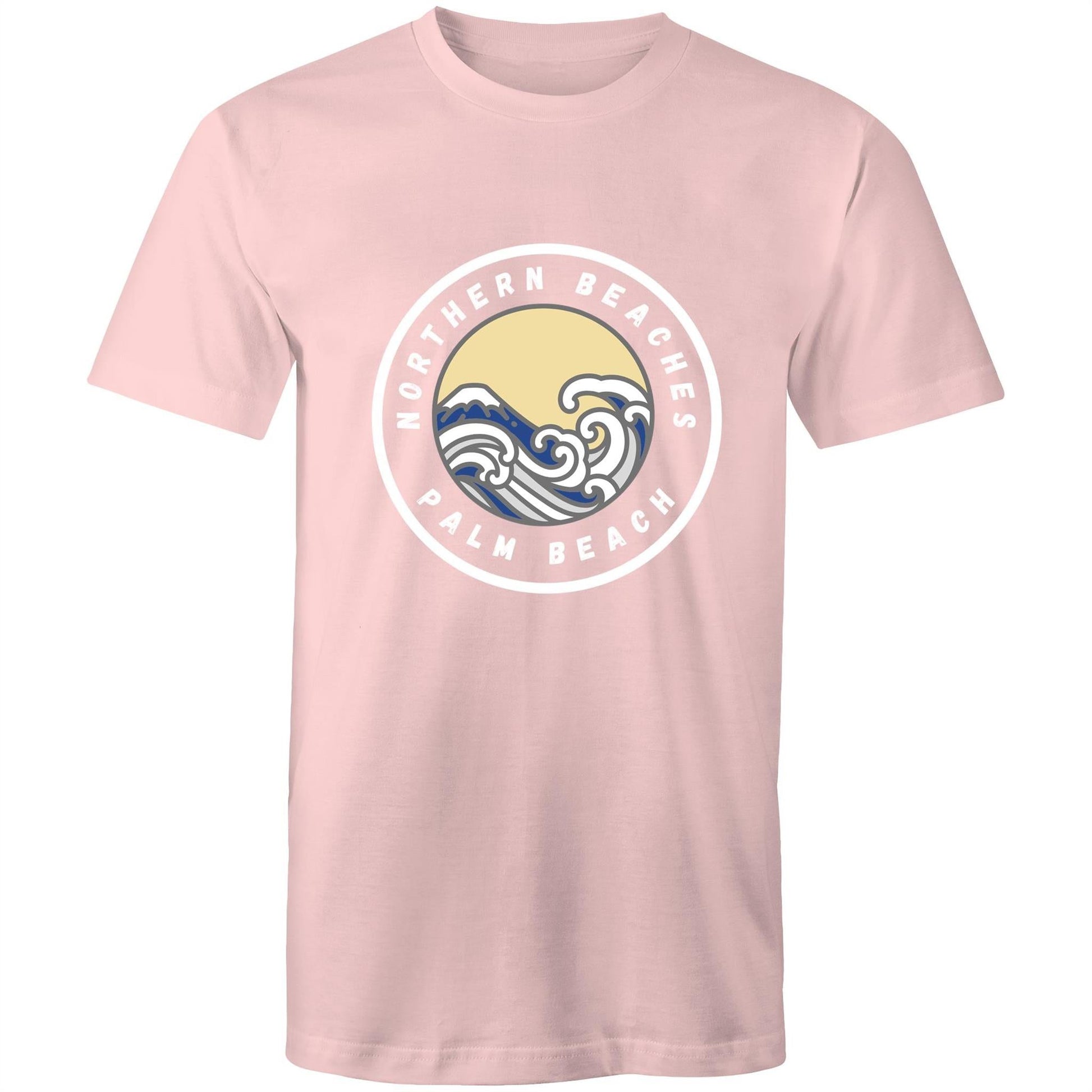 AS Colour Staple - Mens T-Shirt Palm Beach logo front - Lost Manly Shop
