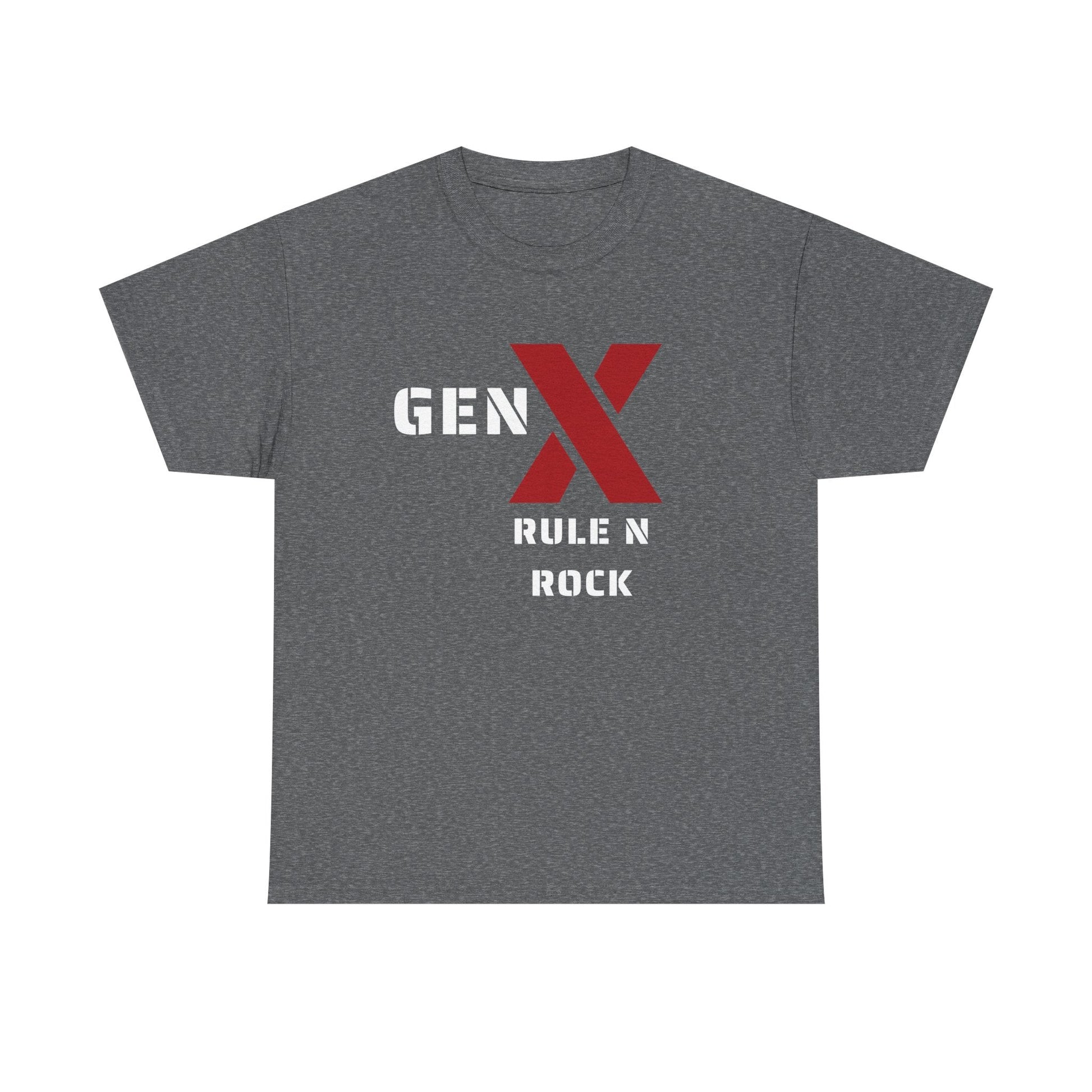 Gen X Rule N Rock Unisex Tee - Vintage Style Music T-Shirt, Casual Wear, Gift for Gen X, Music Lovers, Nostalgia Apparel 