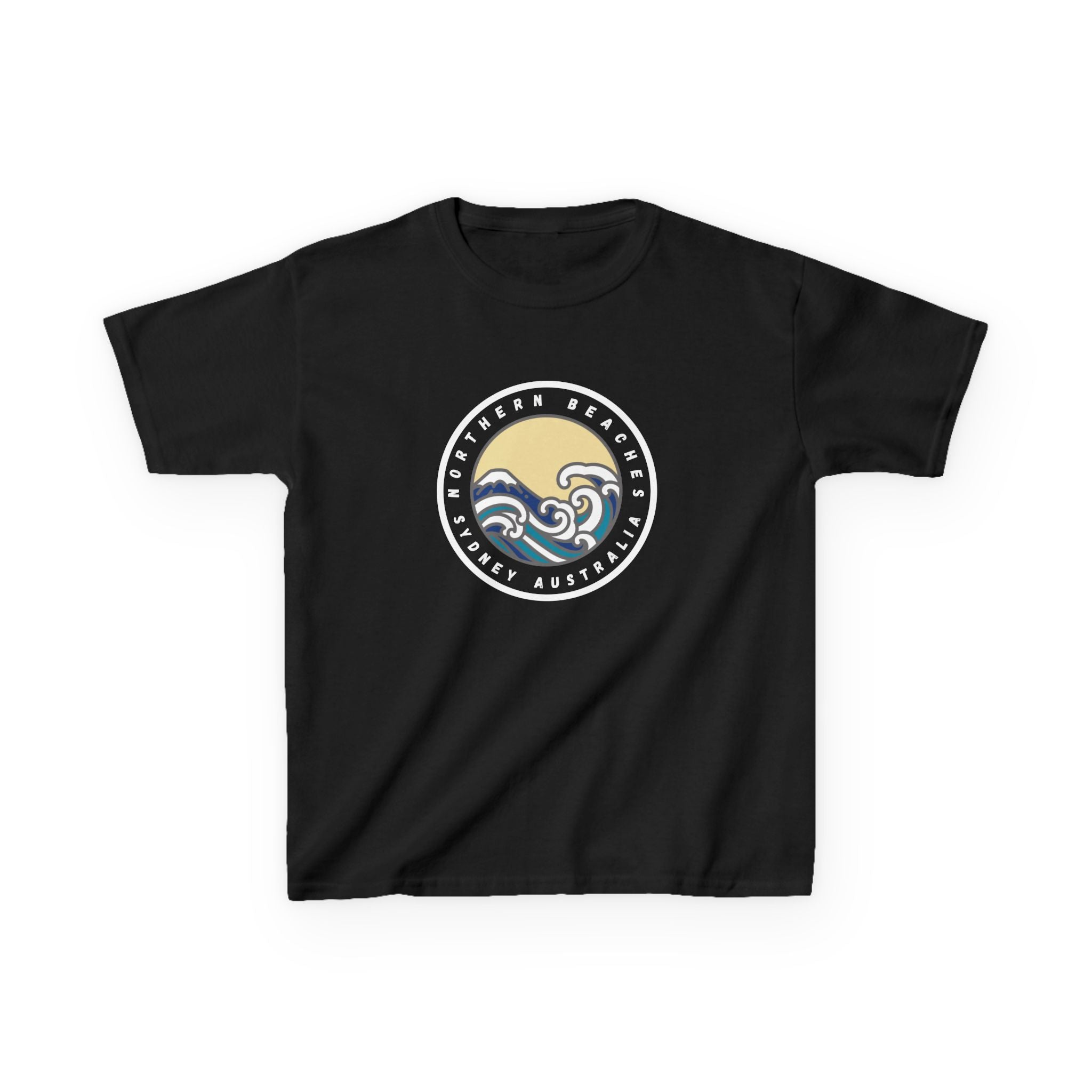 Ocean Wave Kids Cotton Tee – Northern Beaches custom logo design 
