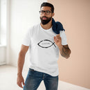 Christian Fish Acronym Adult Tee Printify