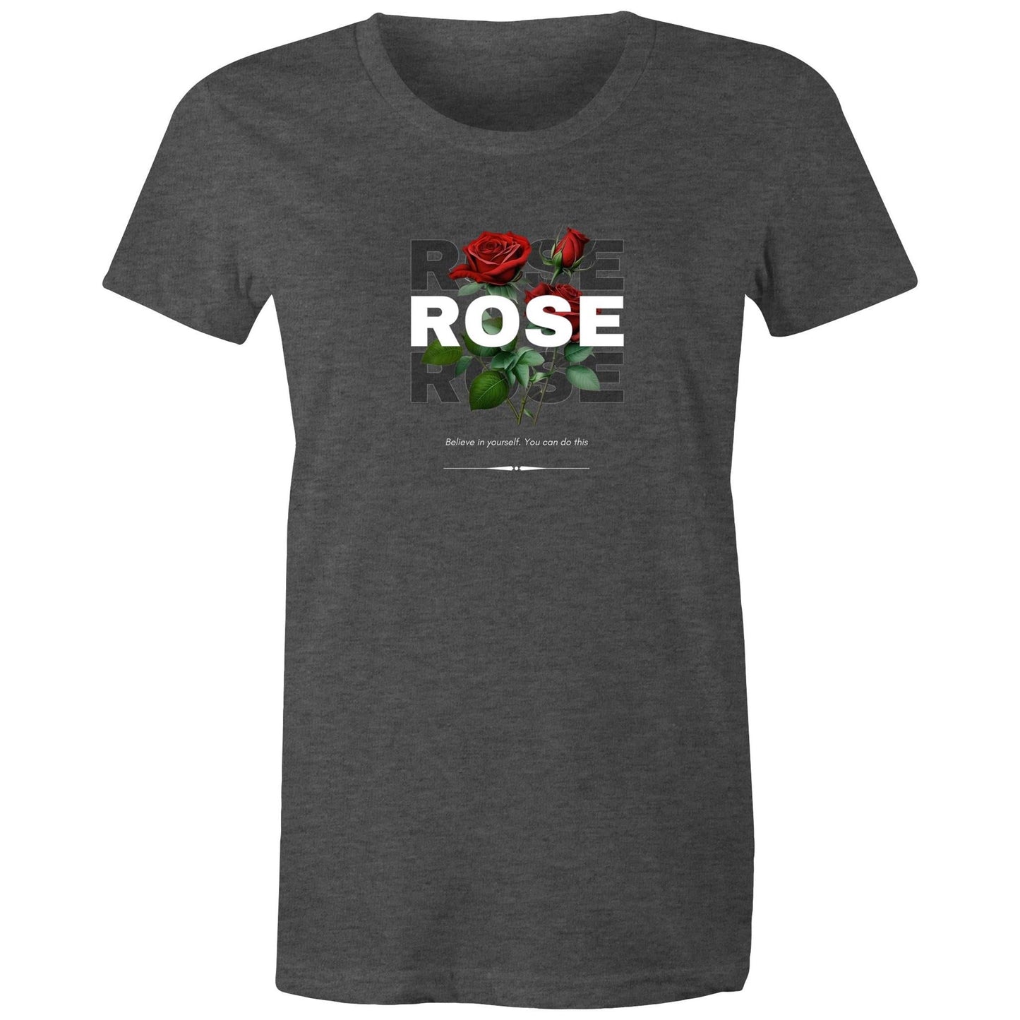 Women's Maple Tee Rose custom logo 