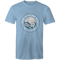 Bondi Born and Bred and Led Astray custom logo printed on AS Colour Staple - Mens T-Shirt 