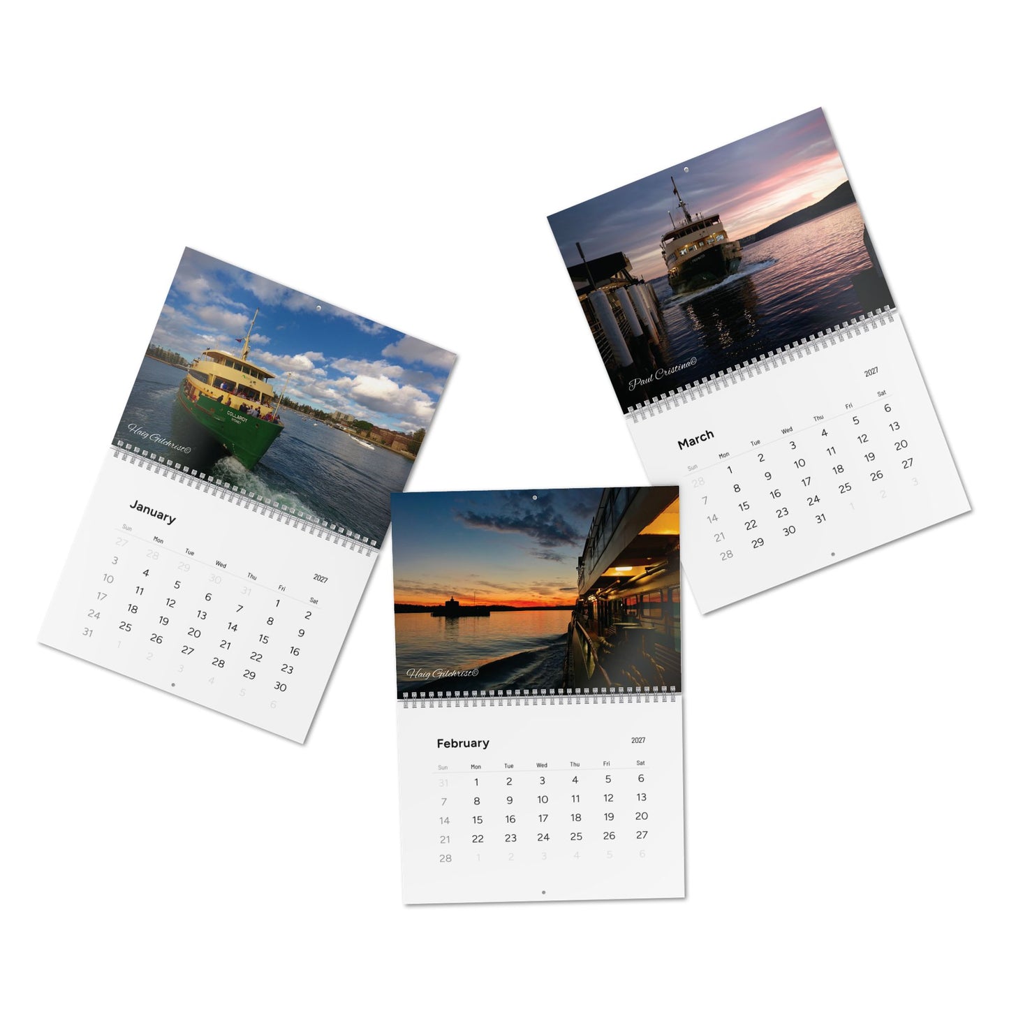 Riding the Manly Ferry 2027 Wall Calendar - Lost Manly Shop
