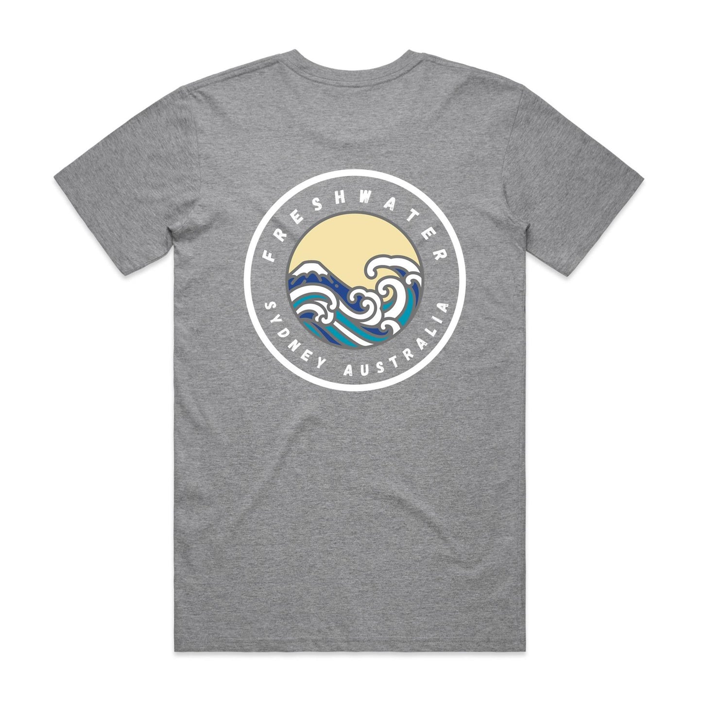 Freshwater Sydney Australia Double Logo Collection Comfy Cotton Tee - Lost Manly Shop