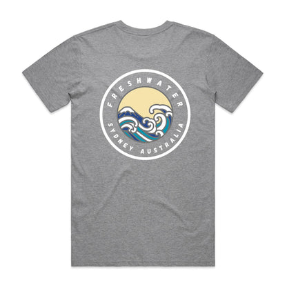 Freshwater Sydney Australia Double Logo Collection Comfy Cotton Tee - Lost Manly Shop