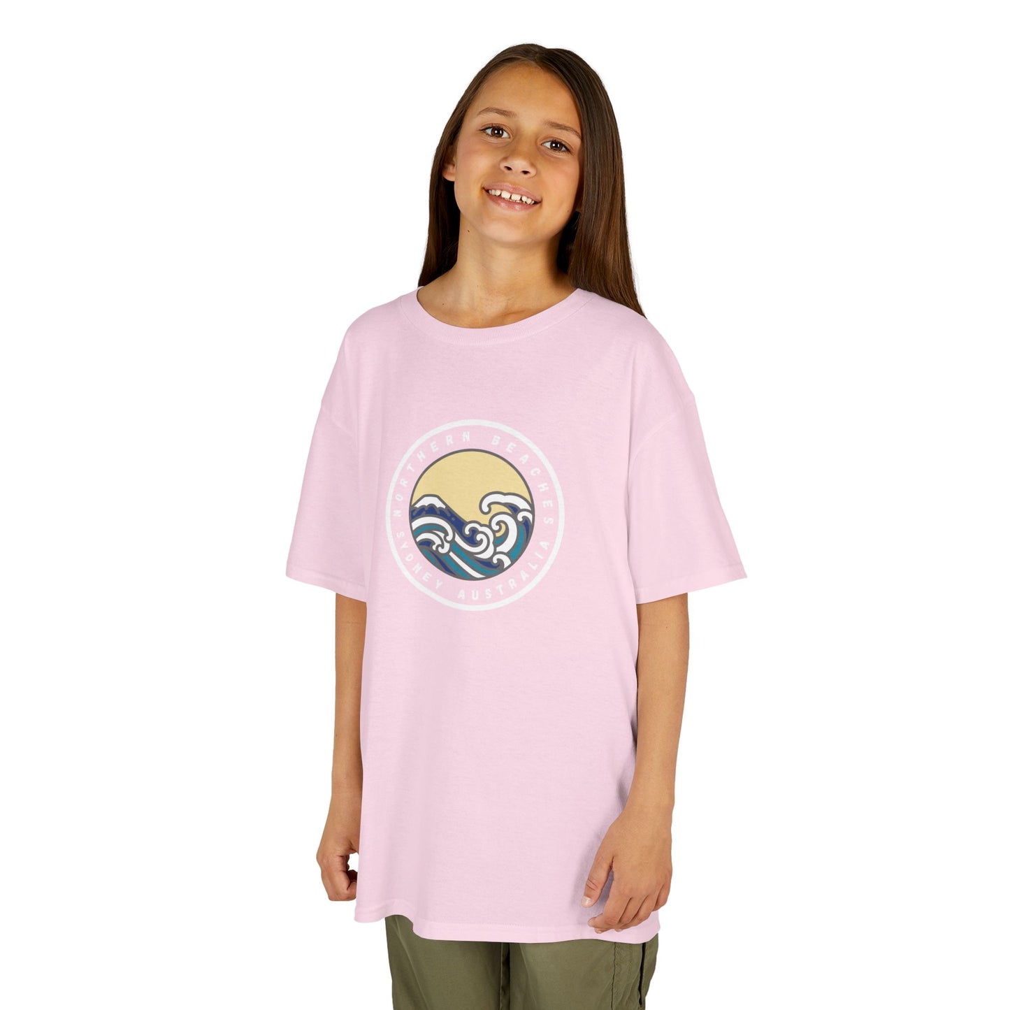 Ocean Wave Kids Cotton Tee – Northern Beaches logo