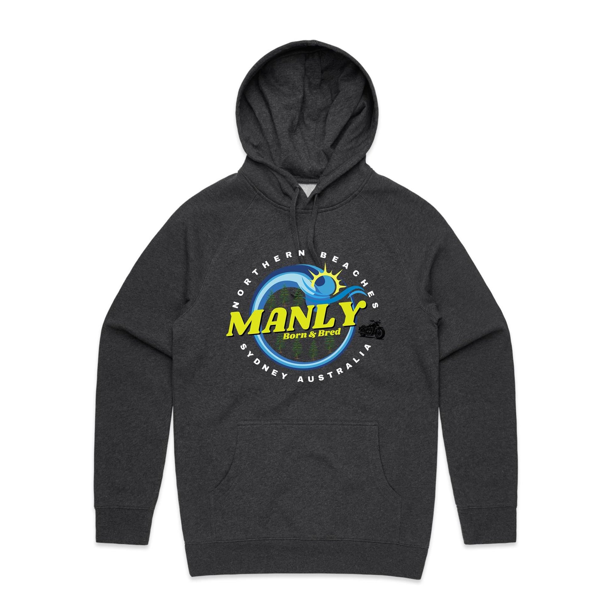 Lost Manly custom logo The Manly Barry Born & Bred edition AS Colour - Supply Hood - Lost Manly Shop