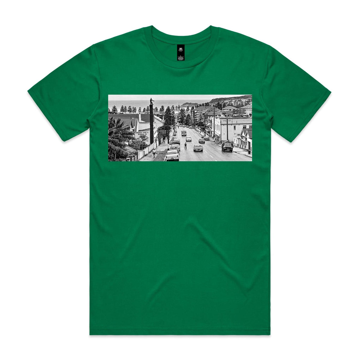 Vintage Manly Tyre Man Cotton T-Shirt | Northern Beaches