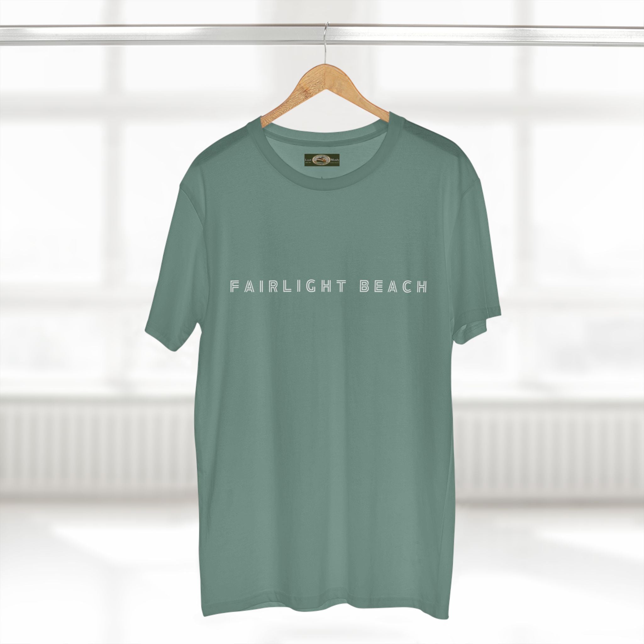 Fairlight Beach Northern Beaches Sydney Australia Printed Logo T-Shirt Printify