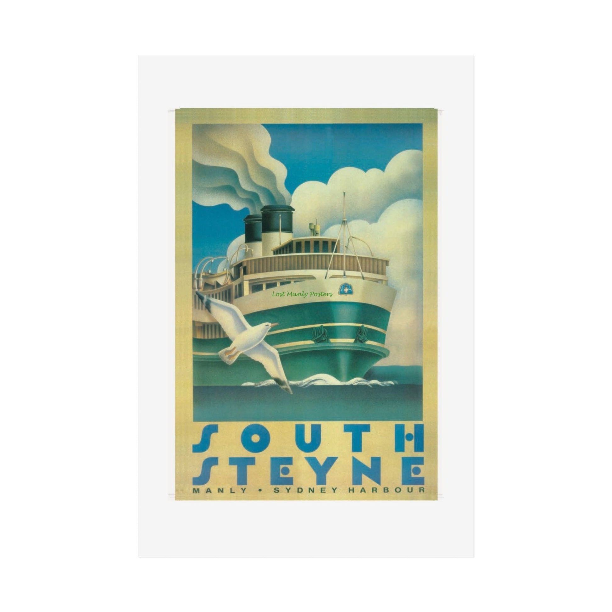 Custom Order your Lost Manly Poster - Nautical Wall Art, Coastal Decor, Beach House Print, Gift for Sailors, Age Spots Included 