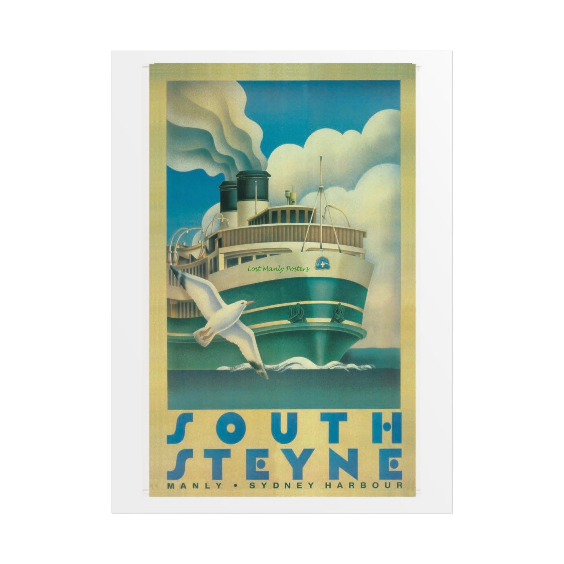 Custom Order your Lost Manly Poster - Nautical Wall Art, Coastal Decor, Beach House Print, Gift for Sailors, Age Spots Included 