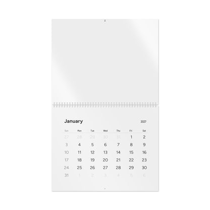 TESTING 2027 Minimal Wall Calendar — Clean Monthly Grid Planner