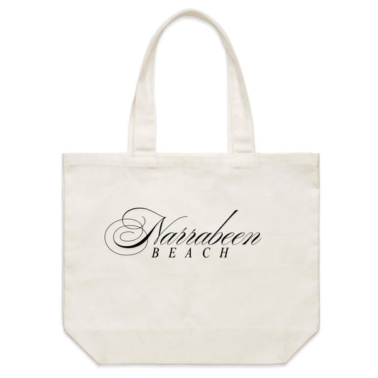 AS Colour - Shoulder Canvas Tote Bag Narrabeen Beach custom logo 