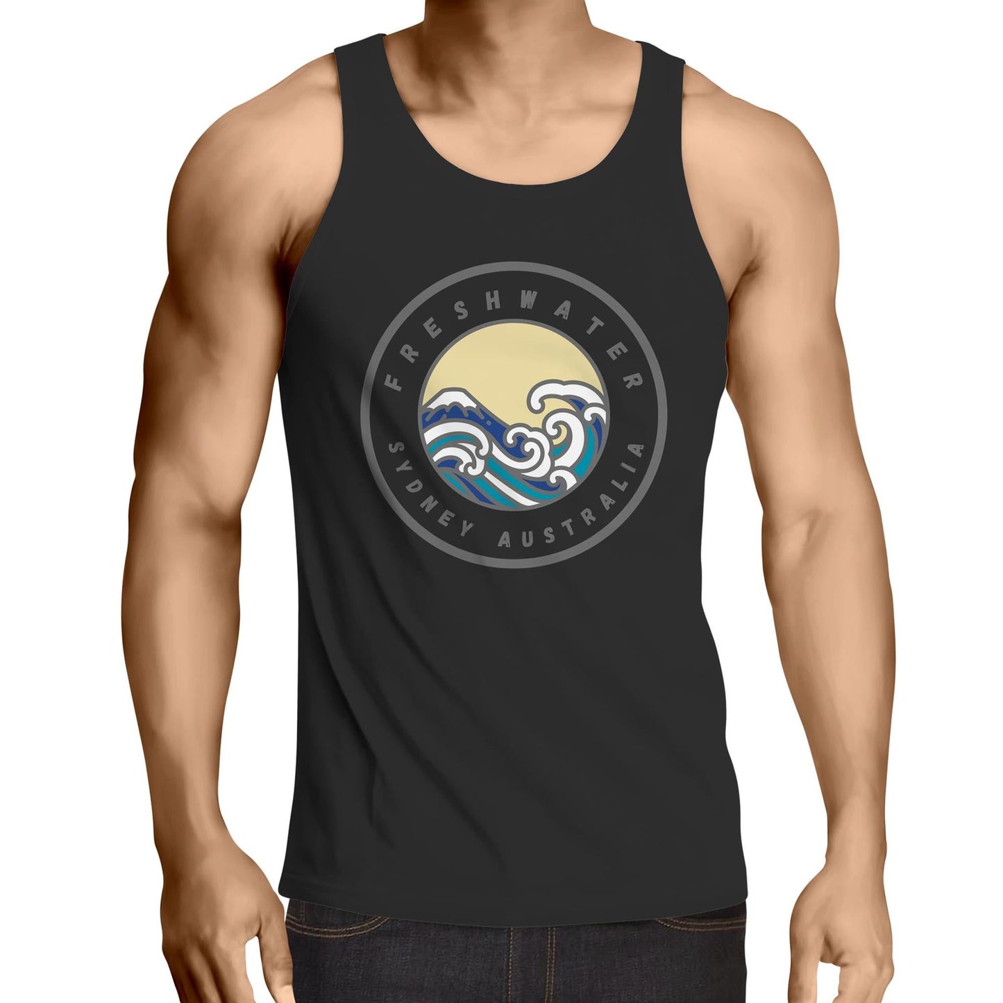 Freshwater Northern Beaches Sydney Australia Printed Logo Tank Ogo Merch
