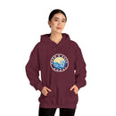 Hoodie with free Canva custom design logo front back Bondi bnb/Bilgola 