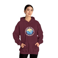 Hoodie with free Canva custom design logo front back Bondi bnb/Bilgola 