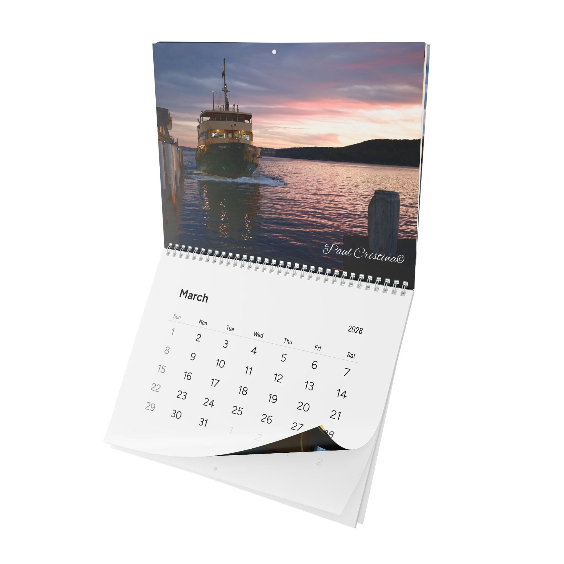 Riding the Manly Ferry Wall Calendar (2026) 