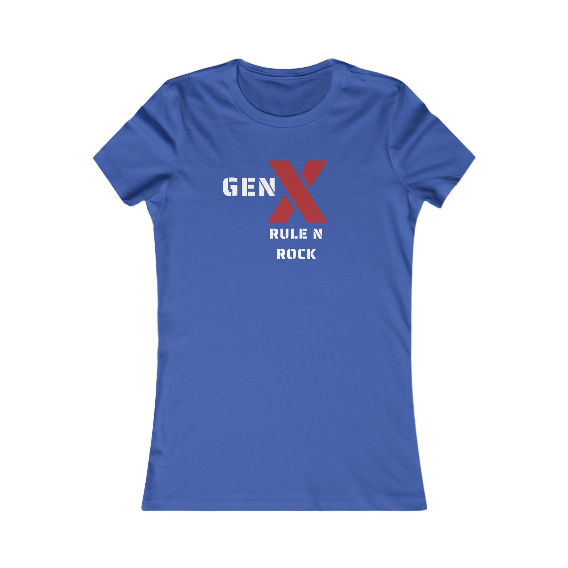 Gen X Rock N Rule Tee - Women's Favorite Graphic T-Shirt, Retro Style, Gift for Gen Xers, Funny T-Shirt, Birthday Gift, Comfortable [...] 