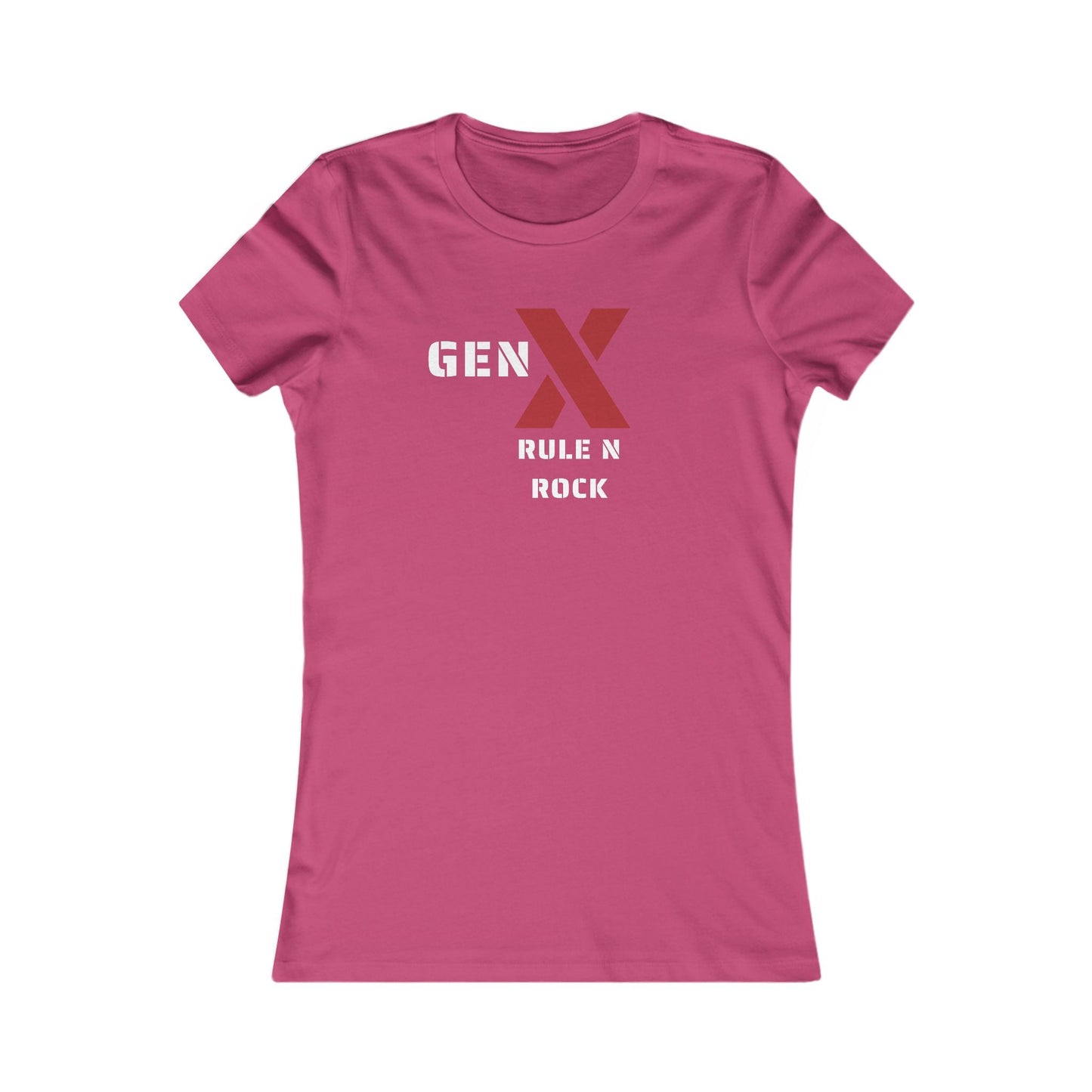 Gen X Rock N Rule Tee - Women's Favorite Graphic T-Shirt, Retro Style, Gift for Gen Xers, Funny T-Shirt, Birthday Gift, Comfortable [...] 
