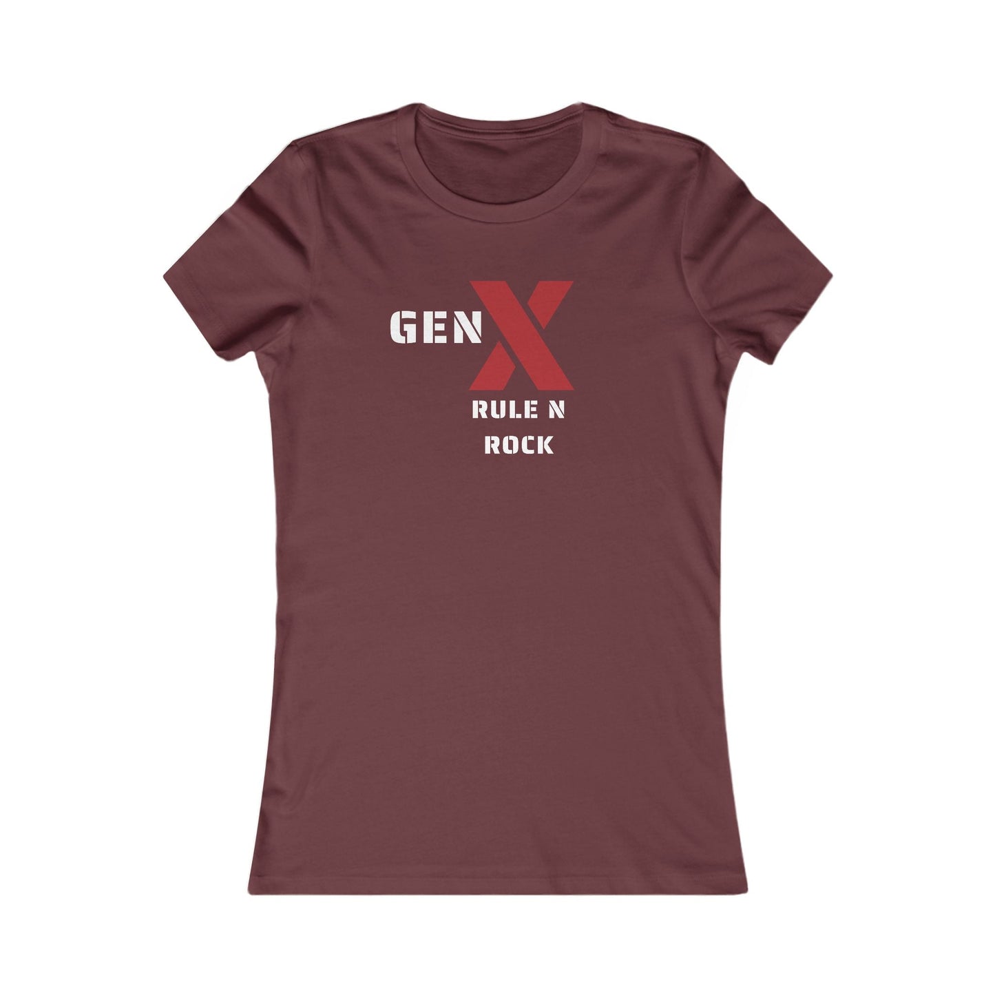 Gen X Rock N Rule Tee - Women's Favorite Graphic T-Shirt, Retro Style, Gift for Gen Xers, Funny T-Shirt, Birthday Gift, Comfortable [...] 