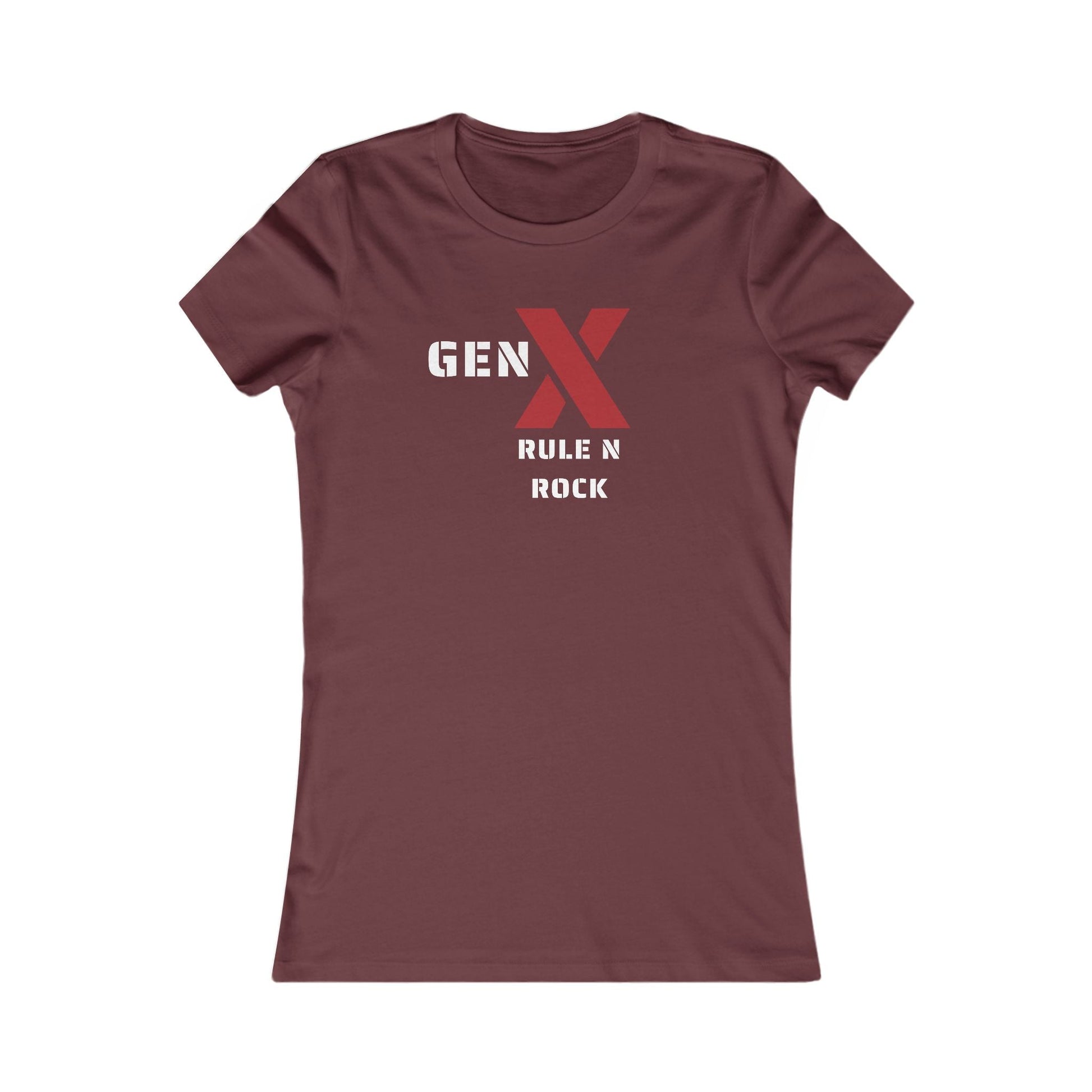 Gen X Rock N Rule Tee - Women's Favorite Graphic T-Shirt, Retro Style, Gift for Gen Xers, Funny T-Shirt, Birthday Gift, Comfortable [...] 