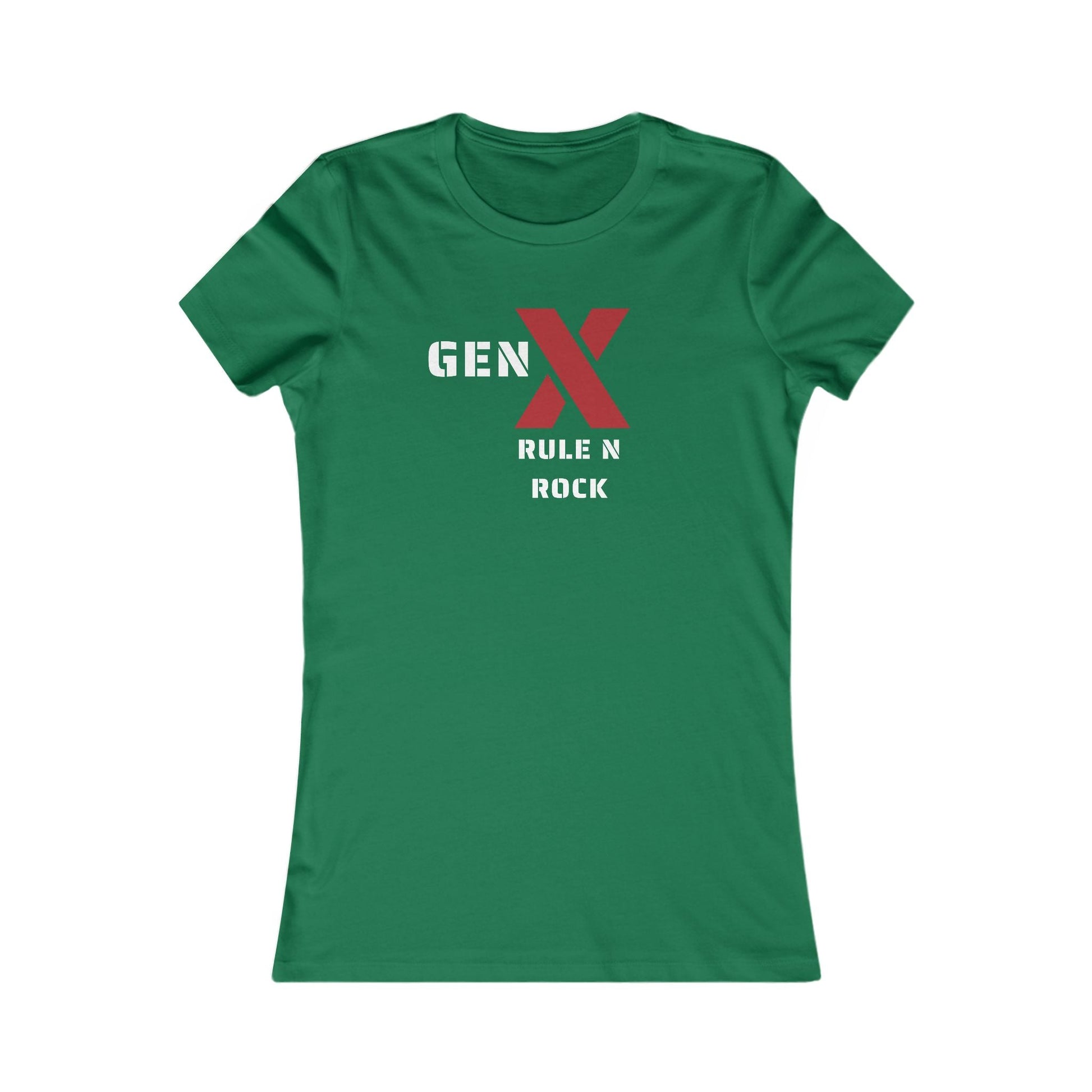 Gen X Rock N Rule Tee - Women's Favorite Graphic T-Shirt, Retro Style, Gift for Gen Xers, Funny T-Shirt, Birthday Gift, Comfortable [...] 