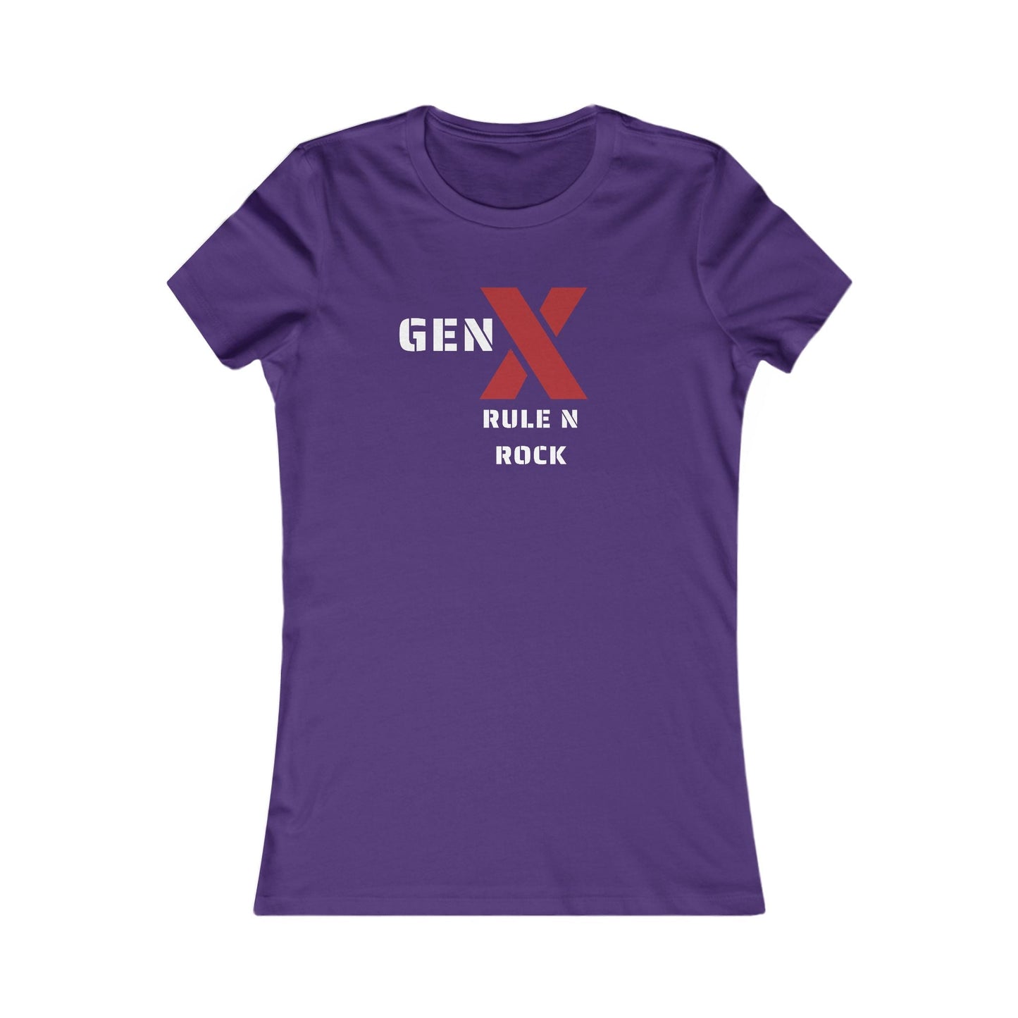 Gen X Rock N Rule Tee - Women's Favorite Graphic T-Shirt, Retro Style, Gift for Gen Xers, Funny T-Shirt, Birthday Gift, Comfortable [...] 