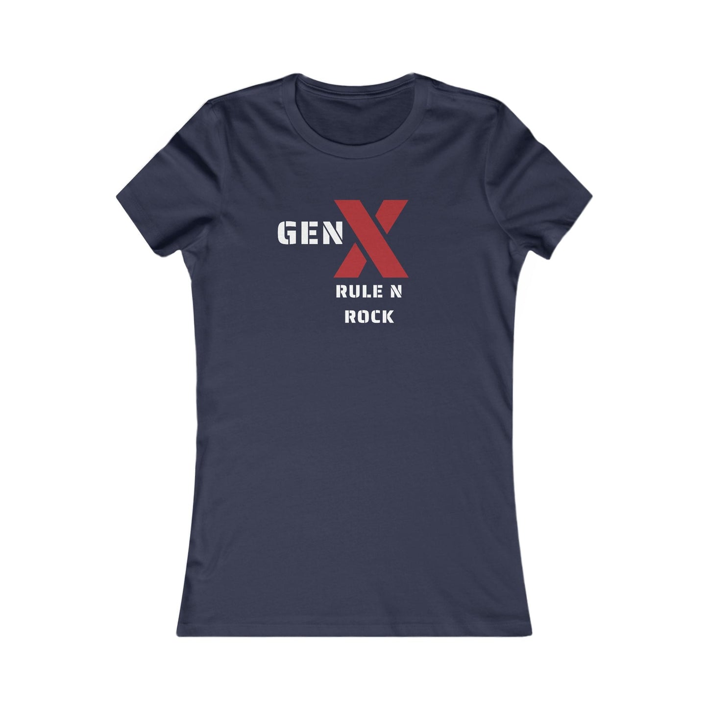 Gen X Rock N Rule Tee - Women's Favorite Graphic T-Shirt, Retro Style, Gift for Gen Xers, Funny T-Shirt, Birthday Gift, Comfortable [...] 