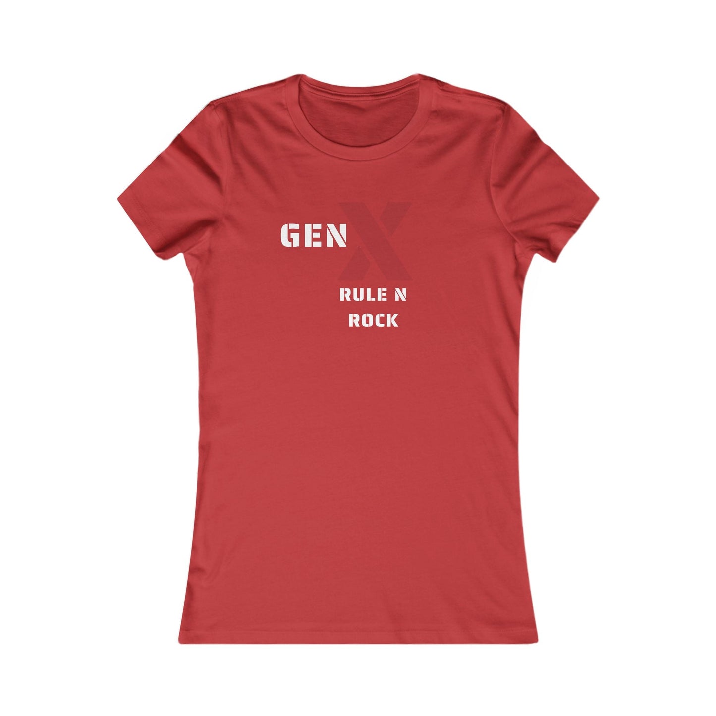 Gen X Rock N Rule Tee - Women's Favorite Graphic T-Shirt, Retro Style, Gift for Gen Xers, Funny T-Shirt, Birthday Gift, Comfortable [...] 