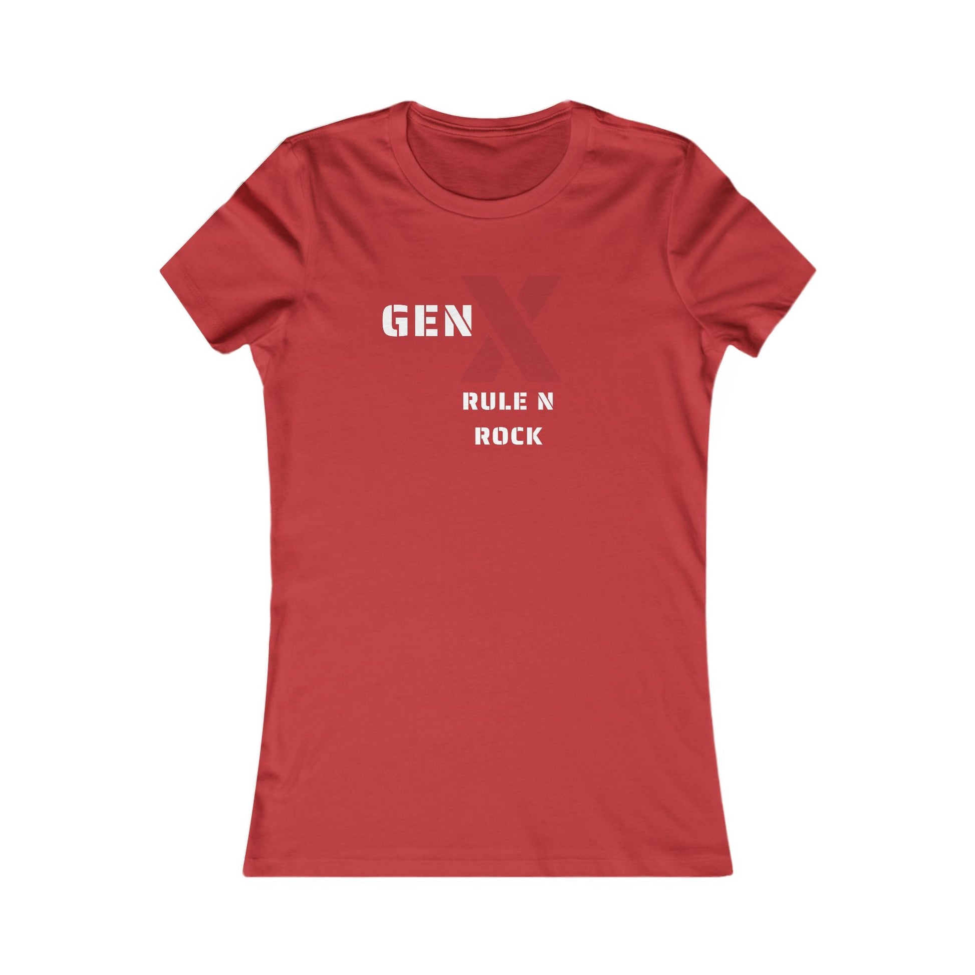 Gen X Rock N Rule Tee - Women's Favorite Graphic T-Shirt, Retro Style, Gift for Gen Xers, Funny T-Shirt, Birthday Gift, Comfortable [...] 