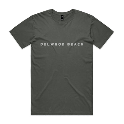 Delwood Beach custom logo Printed on AS Colour Staple Tee 