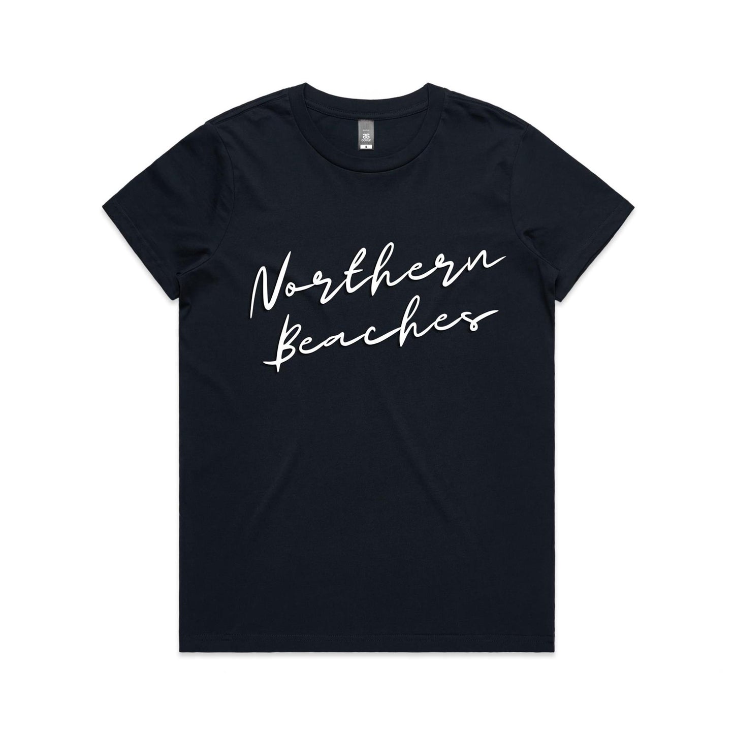 Lost Manly custom logo Northern Beaches AS Colour Women's Maple Tee - Lost Manly Shop